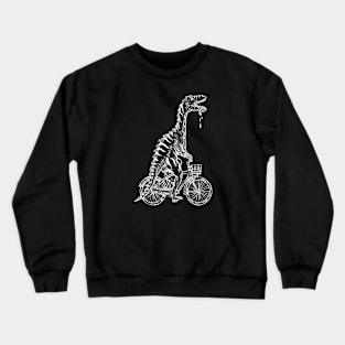 SEEMBO Dinosaur Cycling Bicycle Bicycling Biking Riding Bike Crewneck Sweatshirt